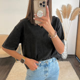 T - SHIRT NOIR SHINY - La Petite Somptueuse