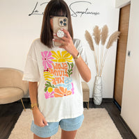 T - SHIRT SLOW LIVING LIFE - La Petite Somptueuse