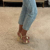 TALONS DORES A STRASS - La Petite Somptueuse