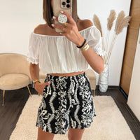 TOP BARDOT BLANC - La Petite Somptueuse