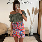 TOP BARDOT KAKI - La Petite Somptueuse