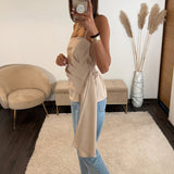 TOP BEIGE RUBAN - La Petite Somptueuse
