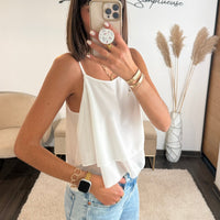 TOP BLANC MAEL - La Petite Somptueuse