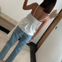TOP BLANC RUBAN - La Petite Somptueuse