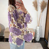 TOP CROCHET LILAS ROYA - La Petite Somptueuse