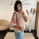 TOP CROCHET MULTICOLOR - La Petite Somptueuse