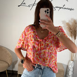 TOP FLEURIE KALI - La Petite Somptueuse