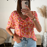 TOP FLEURIE KALI - La Petite Somptueuse