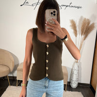 TOP KAKI CLASSY - La Petite Somptueuse