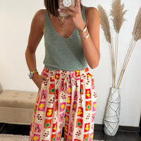 TOP KAKI LUREX - La Petite Somptueuse