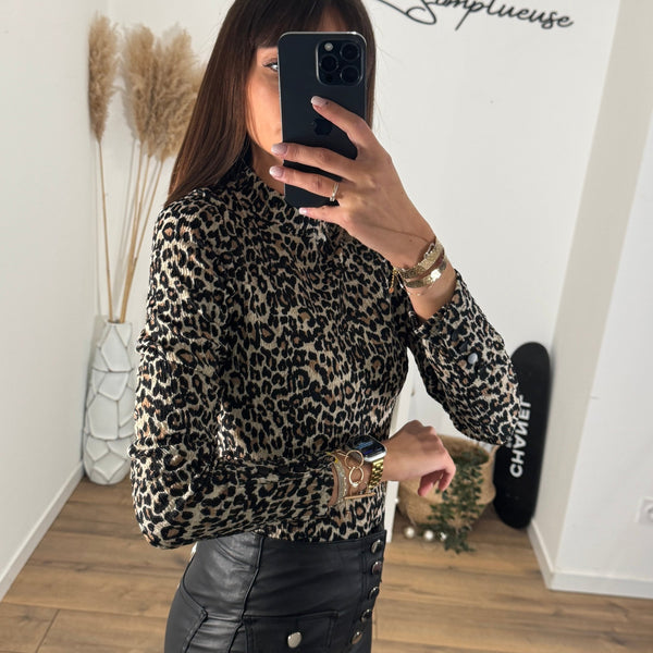 TOP LEOPARD EVY - La Petite Somptueuse