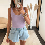 TOP LILAS LUREX - La Petite Somptueuse