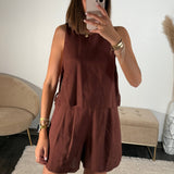 TOP LIN MARRON UGO - La Petite Somptueuse