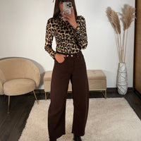 TOP LONGUES MANCHES LEOPARD MATTY - La Petite Somptueuse