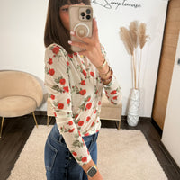 TOP MECHE BLANC ROSY - La Petite Somptueuse