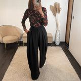 TOP MECHE NOIR ROSY - La Petite Somptueuse