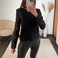 TOP NOIR KARINA - La Petite Somptueuse