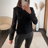 TOP NOIR KARINA - La Petite Somptueuse