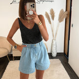 TOP NOIR LUREX - La Petite Somptueuse