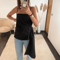 TOP NOIR RUBAN - La Petite Somptueuse