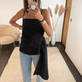 TOP NOIR RUBAN - La Petite Somptueuse