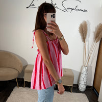 TOP ROSE RAYE GUENA - La Petite Somptueuse