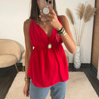 TOP ROUGE SOLEIL - La Petite Somptueuse