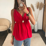 TOP ROUGE SOLEIL - La Petite Somptueuse
