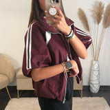 VESTE BORDEAUX ALBANE - La Petite Somptueuse