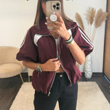 VESTE BORDEAUX ALBANE - La Petite Somptueuse