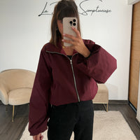 VESTE BORDEAUX CALLIE - La Petite Somptueuse