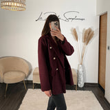 VESTE BORDEAUX CHARLIE - La Petite Somptueuse