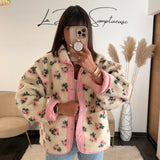VESTE FLEURIE ROSE - La Petite Somptueuse