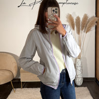 VESTE IMPERMEABLE LILAS ZOE - La Petite Somptueuse