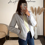 VESTE IMPERMEABLE LILAS ZOE - La Petite Somptueuse