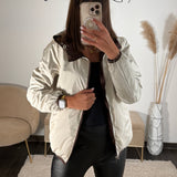 VESTE IMPERMEABLE MARRON - La Petite Somptueuse