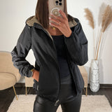 VESTE IMPERMEABLE NOIR - La Petite Somptueuse