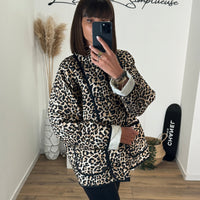 VESTE MATELASSÉE LEOPARD ELIA - La Petite Somptueuse