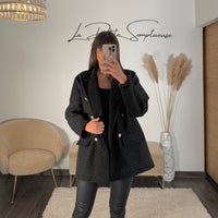 VESTE NOIRE CHARLIE - La Petite Somptueuse