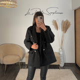 VESTE NOIRE CHARLIE - La Petite Somptueuse