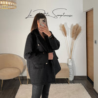 VESTE NOIRE CHARLIE - La Petite Somptueuse