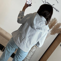 VESTE RAYEE BLEU MELIA - La Petite Somptueuse