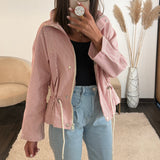 VESTE RAYEE ROUGE MELIA - La Petite Somptueuse