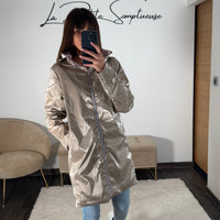 VESTE REVERSIBLE IMPERMEABLE BEIGE - La Petite Somptueuse