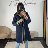 VESTE REVERSIBLE IMPERMEABLE BLEUE - La Petite Somptueuse