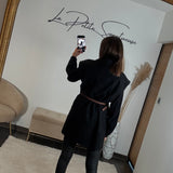 VESTE SANS MANCHE NOIR AUREL - La Petite Somptueuse