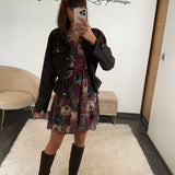 VESTE SUEDINE CHOCO LACY - La Petite Somptueuse