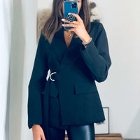 BLAZER NOIR KARL - La Petite Somptueuse