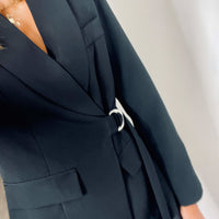BLAZER NOIR KARL - La Petite Somptueuse