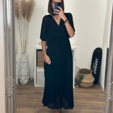 ROBE LONGUE NOIRE JULIA - La Petite Somptueuse